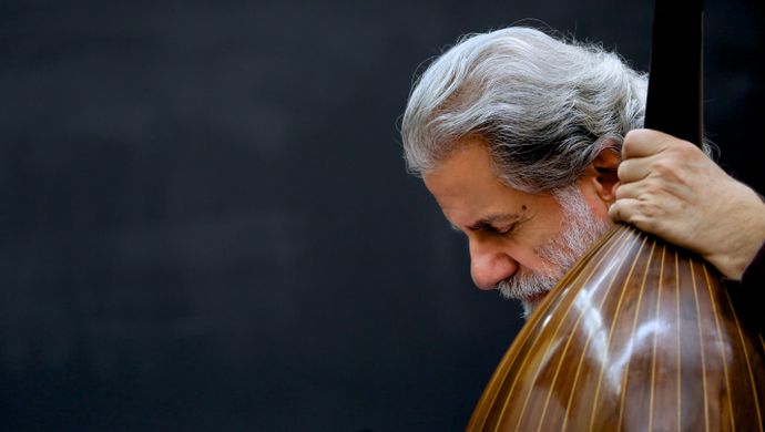 Marcel Khalife op zijn Ud